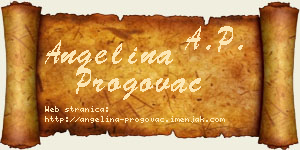 Angelina Progovac vizit kartica